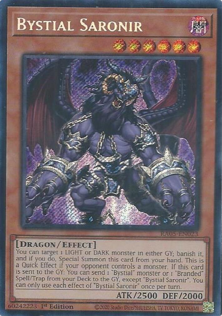 Bystial Saronir (Secret Rare) [RA05-EN023] Secret Rare | Total Play