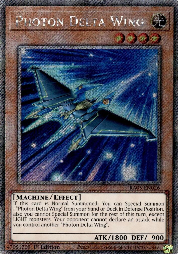Photon Delta Wing (Platinum Secret Rare) [RA05-EN026] Platinum Secret Rare | Total Play