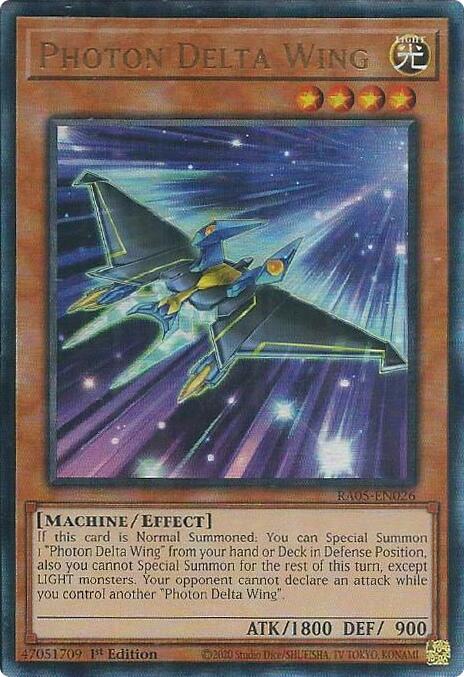 Photon Delta Wing (Ultimate Rare) [RA05-EN026] Ultimate Rare | Total Play