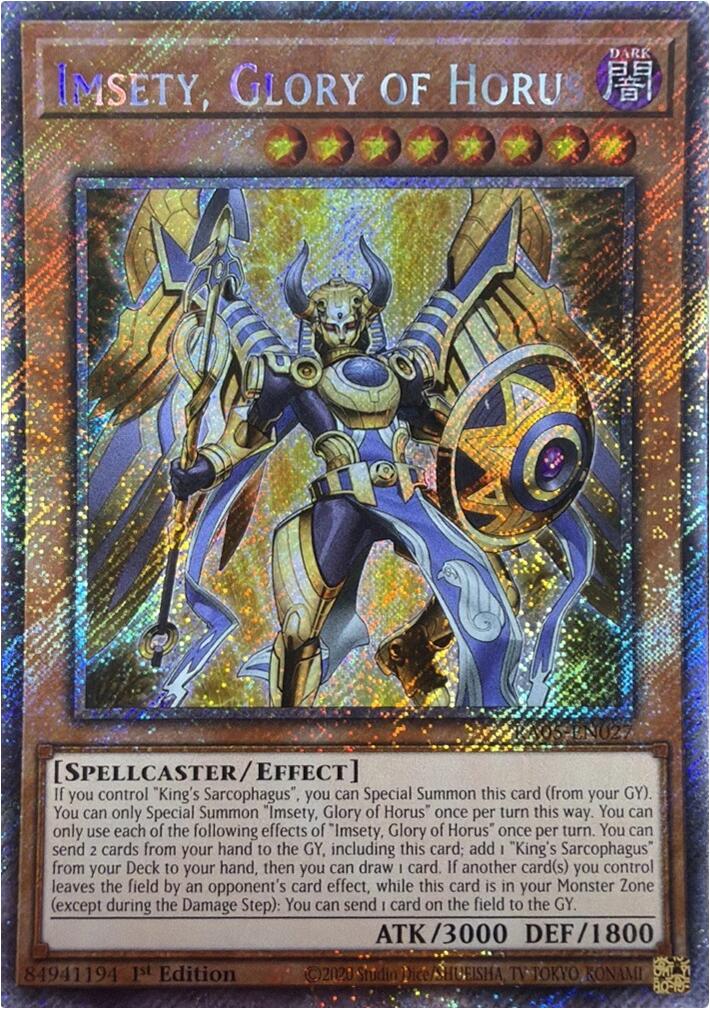 Imsety, Glory of Horus (Platinum Secret Rare) [RA05-EN027] Platinum Secret Rare | Total Play