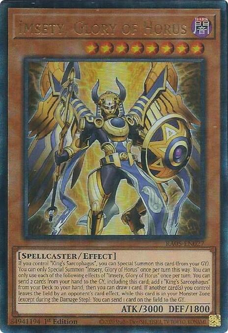 Imsety, Glory of Horus (Ultimate Rare) [RA05-EN027] Ultimate Rare | Total Play