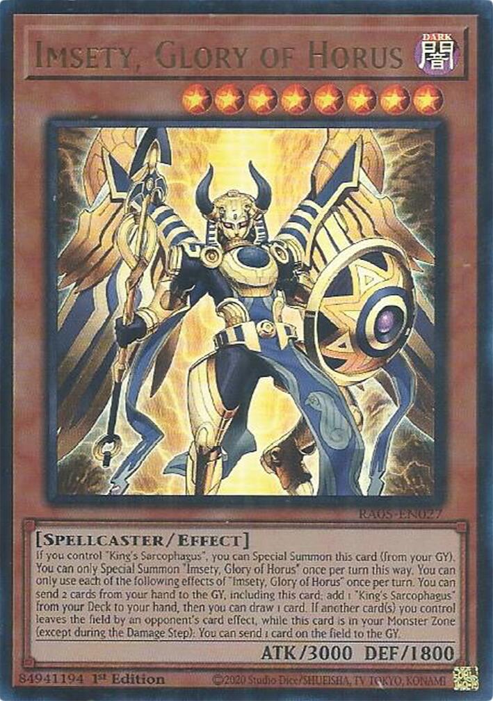 Imsety, Glory of Horus (Ultra Rare) [RA05-EN027] Ultra Rare | Total Play