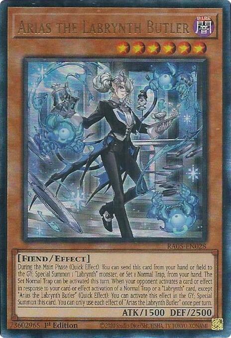 Arias the Labrynth Butler (Ultimate Rare) [RA05-EN028] Ultimate Rare | Total Play