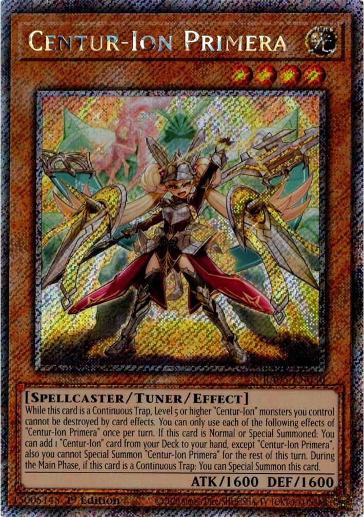 Centur-Ion Primera (Platinum Secret Rare) [RA05-EN030] Platinum Secret Rare | Total Play