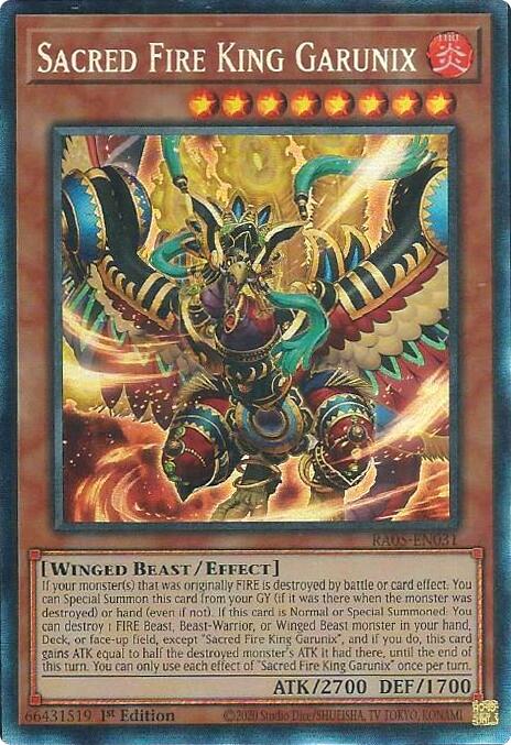 Sacred Fire King Garunix (Collector's Rare) [RA05-EN031] Collector's Rare | Total Play