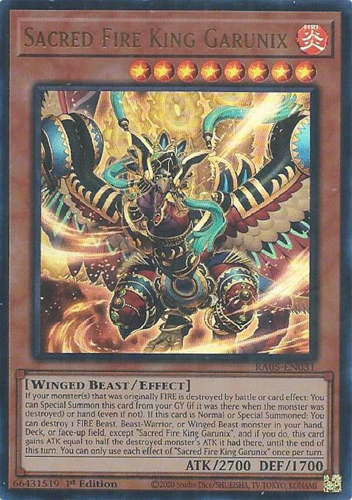 Sacred Fire King Garunix (Ultra Rare) [RA05-EN031] Ultra Rare | Total Play