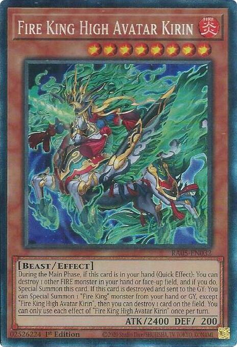 Fire King High Avatar Kirin (Collector's Rare) [RA05-EN032] Collector's Rare | Total Play
