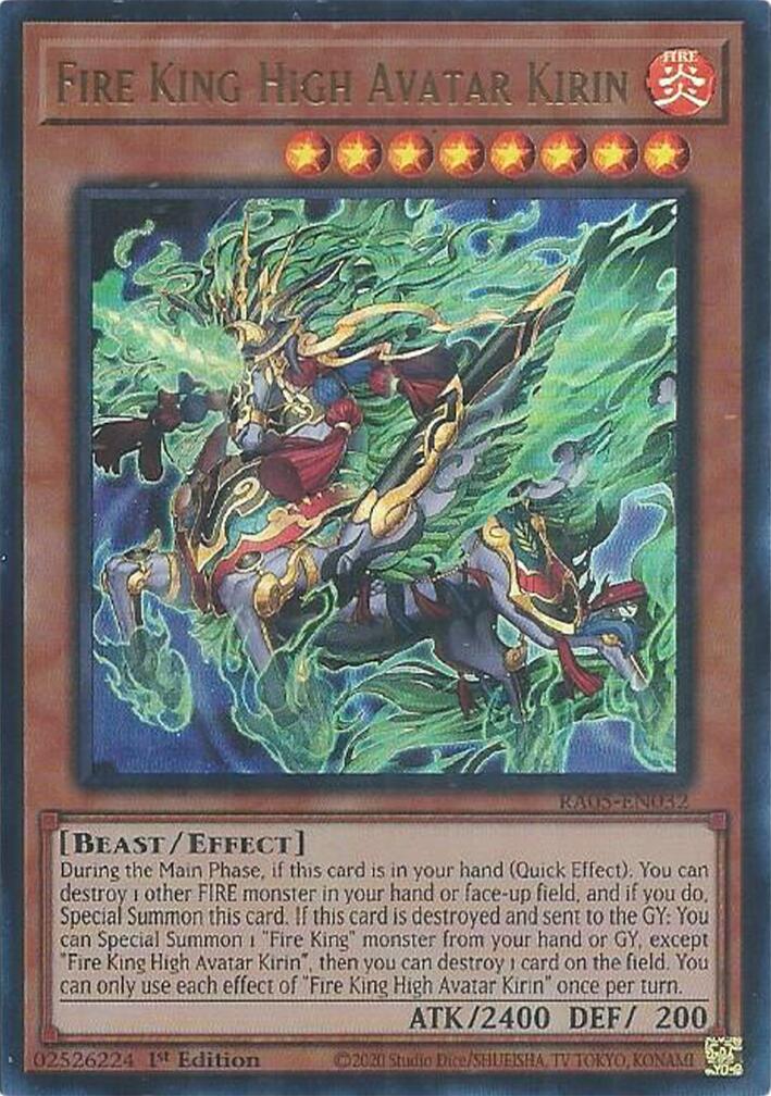Fire King High Avatar Kirin (Ultra Rare) [RA05-EN032] Ultra Rare | Total Play
