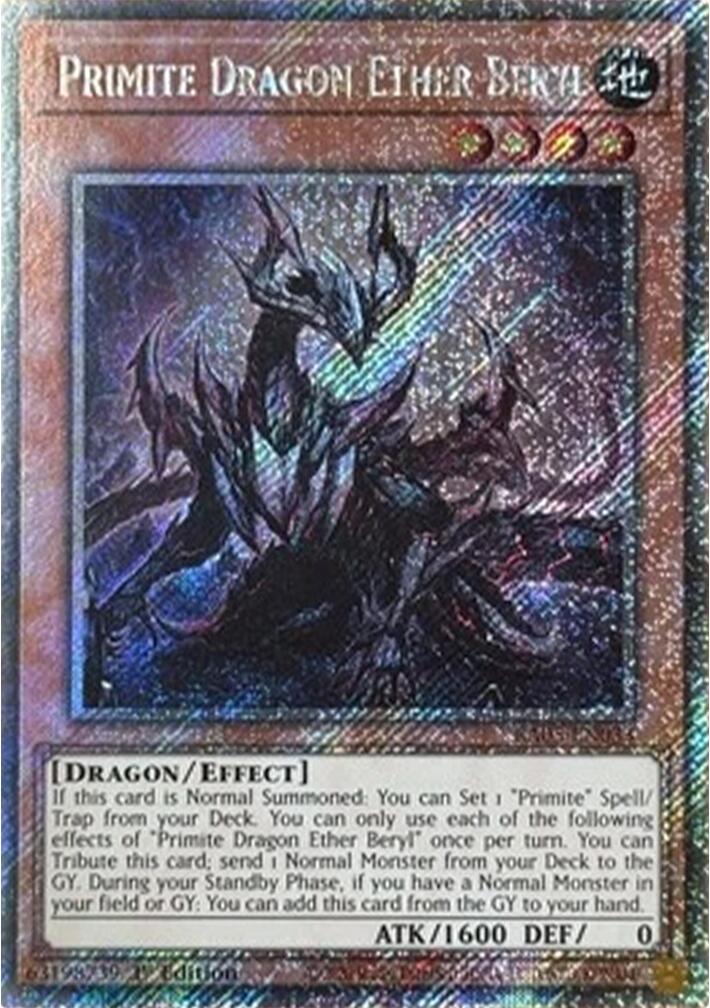 Primite Dragon Ether Beryl (Platinum Secret Rare) [RA05-EN033] Platinum Secret Rare | Total Play