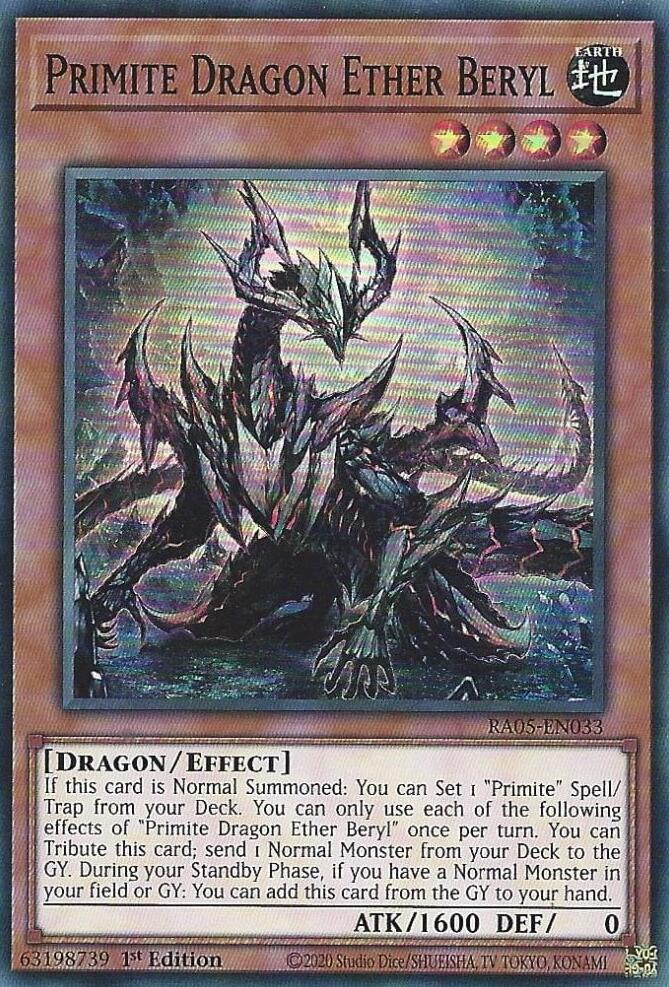 Primite Dragon Ether Beryl [RA05-EN033] Super Rare | Total Play