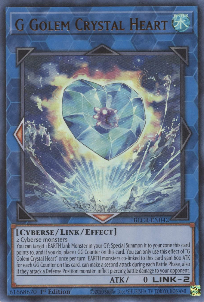 G Golem Crystal Heart [BLCR-EN042] Ultra Rare | Total Play