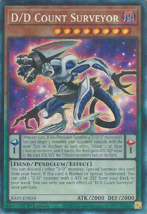 D/D Count Surveyor (Collector's Rare) [RA05-EN034] Collector's Rare | Total Play