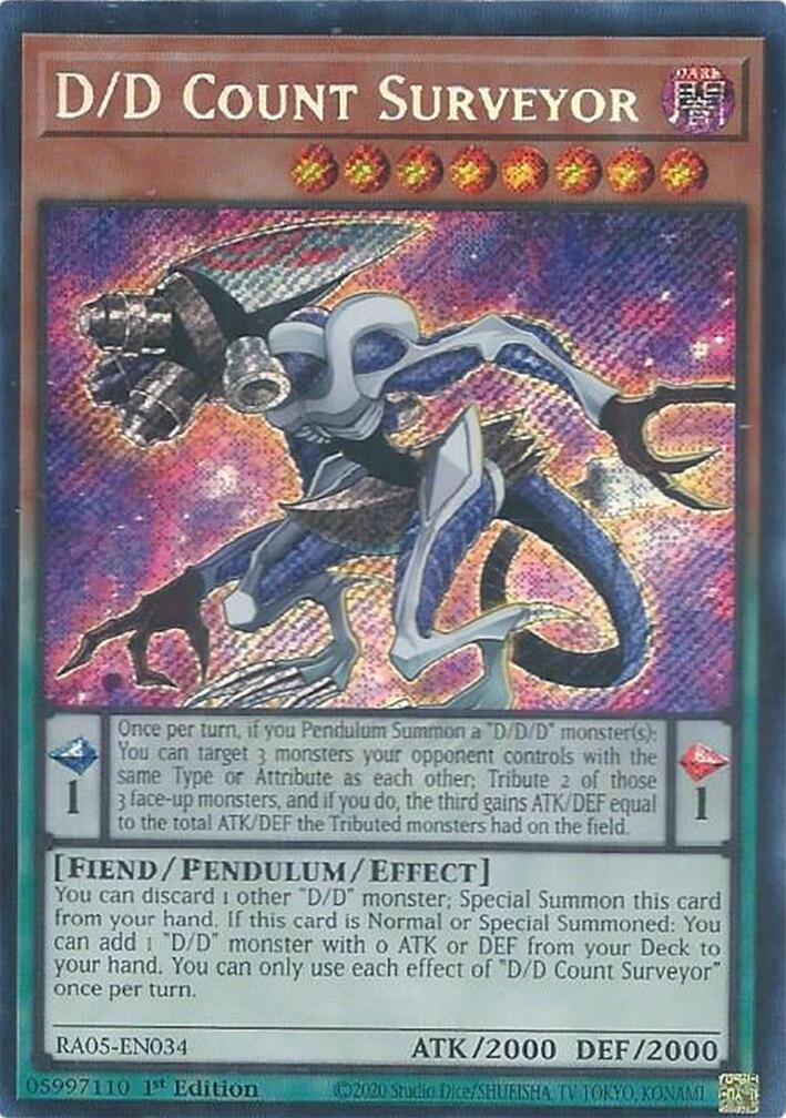 D/D Count Surveyor (Secret Rare) [RA05-EN034] Secret Rare | Total Play