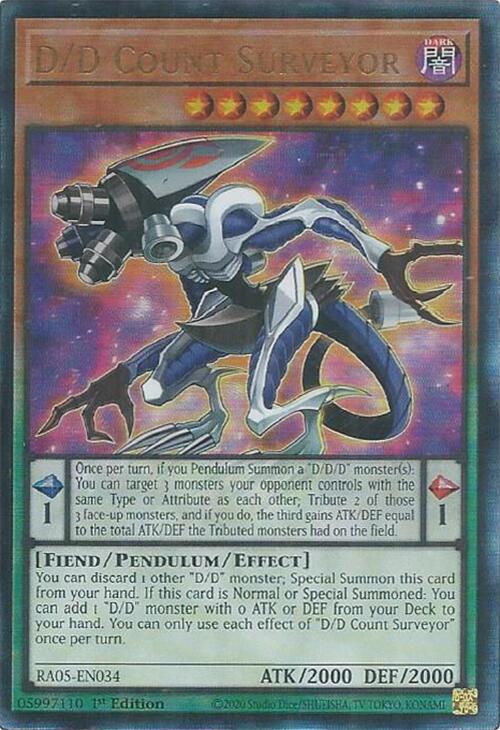 D/D Count Surveyor (Ultimate Rare) [RA05-EN034] Ultimate Rare | Total Play