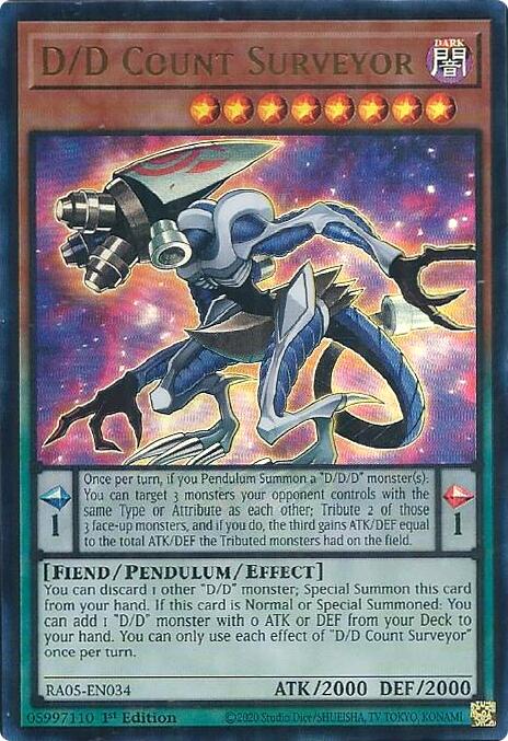 D/D Count Surveyor (Ultra Rare) [RA05-EN034] Ultra Rare | Total Play