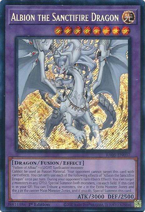 Albion the Sanctifire Dragon (Secret Rare) [RA05-EN037] Secret Rare | Total Play