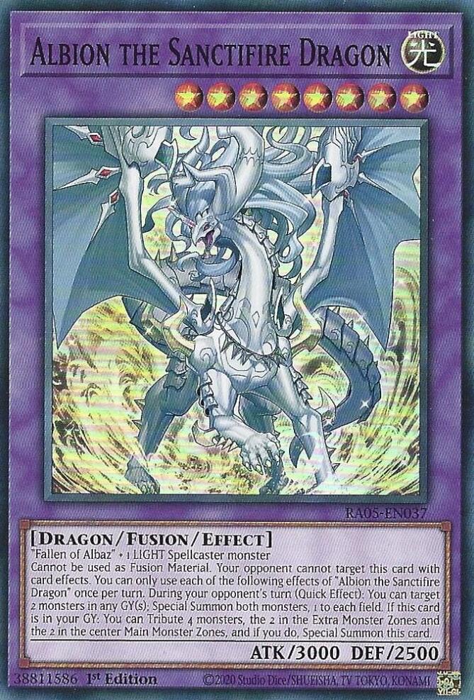 Albion the Sanctifire Dragon [RA05-EN037] Super Rare | Total Play
