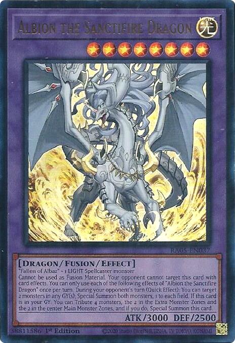 Albion the Sanctifire Dragon (Ultra Rare) [RA05-EN037] Ultra Rare | Total Play