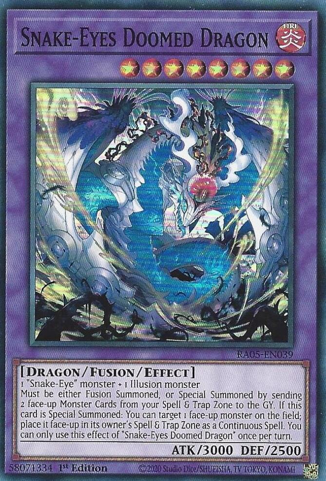 Snake-Eyes Doomed Dragon [RA05-EN039] Super Rare | Total Play