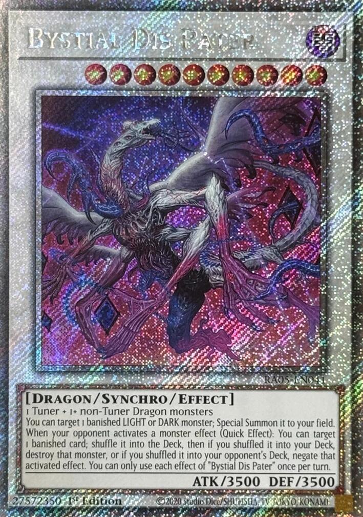 Bystial Dis Pater (Platinum Secret Rare) [RA05-EN041] Platinum Secret Rare | Total Play