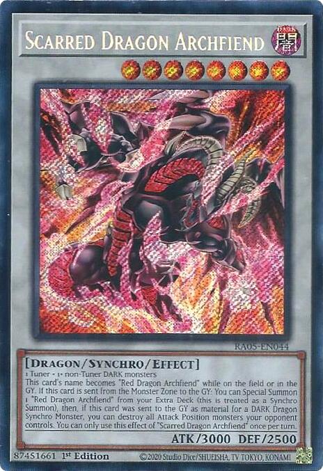 Scarred Dragon Archfiend (Secret Rare) [RA05-EN044] Secret Rare | Total Play