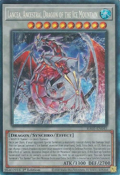 Lancea, Ancestral Dragon of the Ice Mountain (Collector's Rare) [RA05-EN045] Collector's Rare | Total Play