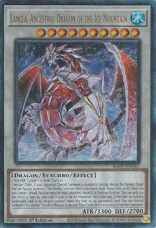 Lancea, Ancestral Dragon of the Ice Mountain (Ultimate Rare) [RA05-EN045] Ultimate Rare | Total Play