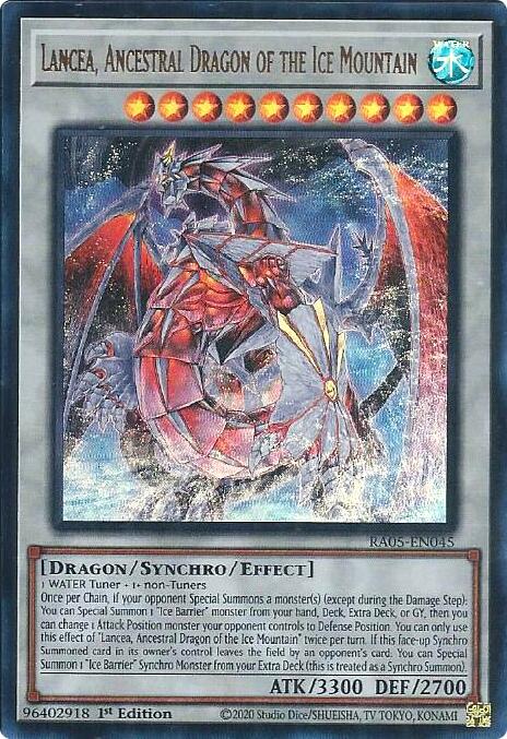 Lancea, Ancestral Dragon of the Ice Mountain (Ultra Rare) [RA05-EN045] Ultra Rare | Total Play