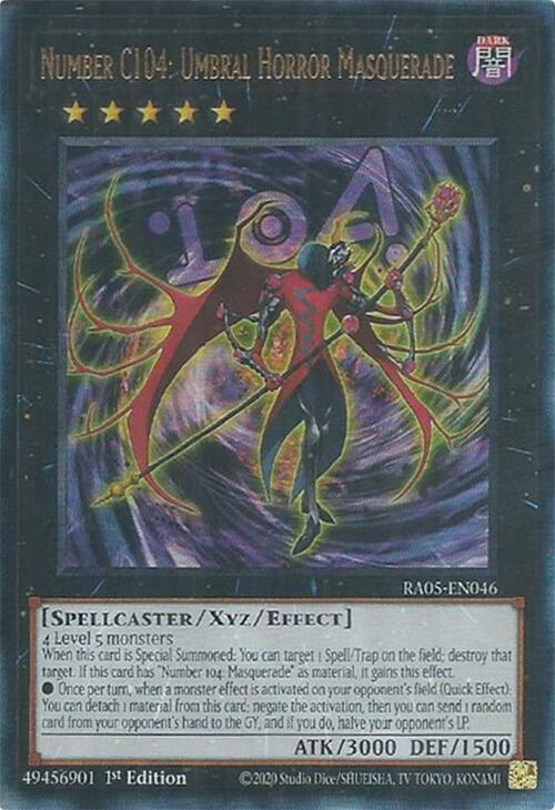 Number C104: Umbral Horror Masquerade (Ultimate Rare) [RA05-EN046] Ultimate Rare | Total Play