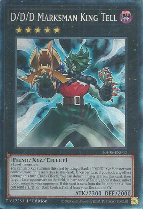 D/D/D Marksman King Tell (Collector's Rare) [RA05-EN047] Collector's Rare | Total Play