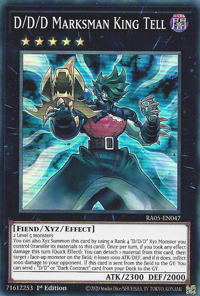 D/D/D Marksman King Tell [RA05-EN047] Super Rare | Total Play