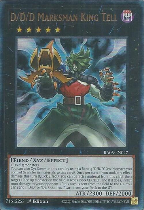 D/D/D Marksman King Tell (Ultimate Rare) [RA05-EN047] Ultimate Rare | Total Play