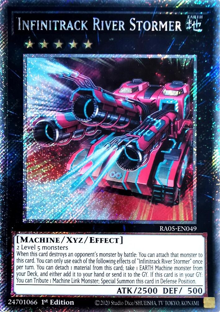 Infinitrack River Stormer (Platinum Secret Rare) [RA05-EN049] Platinum Secret Rare | Total Play