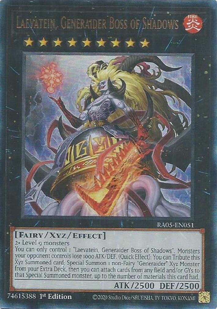 Laevatein, Generaider Boss of Shadows (Ultimate Rare) [RA05-EN051] Ultimate Rare | Total Play