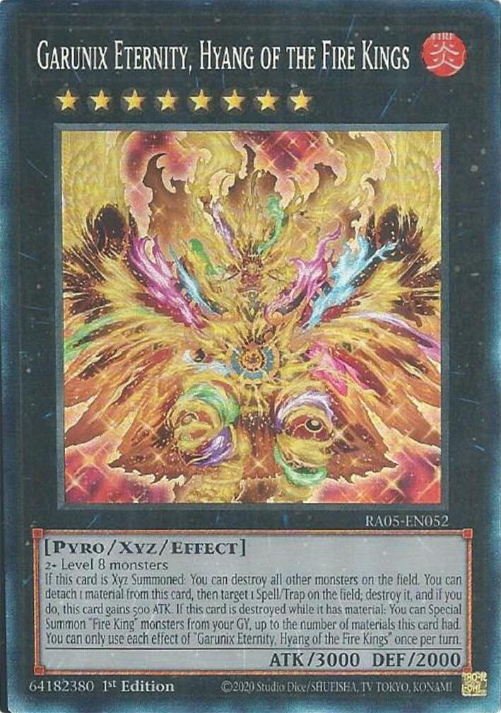 Garunix Eternity, Hyang of the Fire Kings (Collector's Rare) [RA05-EN052] Collector's Rare | Total Play