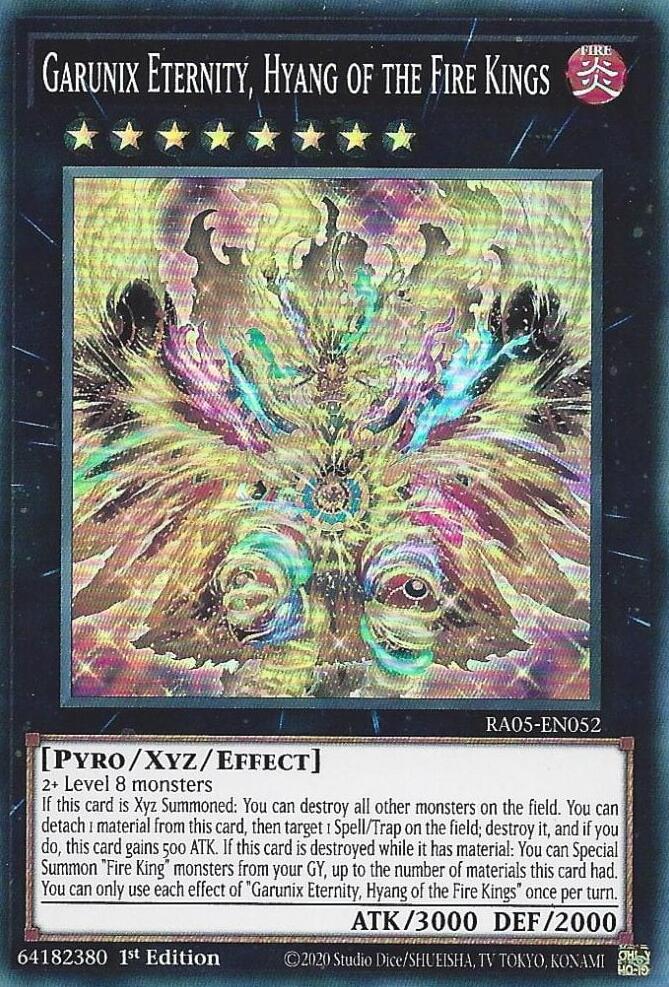 Garunix Eternity, Hyang of the Fire Kings [RA05-EN052] Super Rare | Total Play