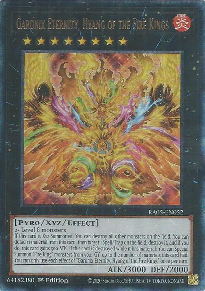 Garunix Eternity, Hyang of the Fire Kings (Ultimate Rare) [RA05-EN052] Ultimate Rare | Total Play