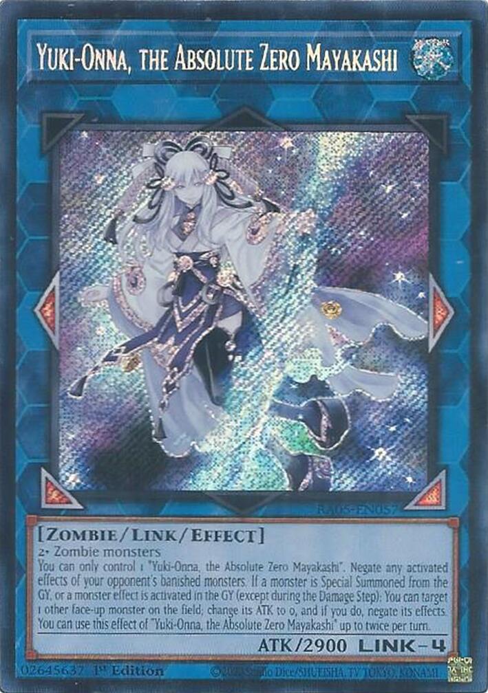 Yuki-Onna, the Absolute Zero Mayakashi (Secret Rare) [RA05-EN057] Secret Rare | Total Play