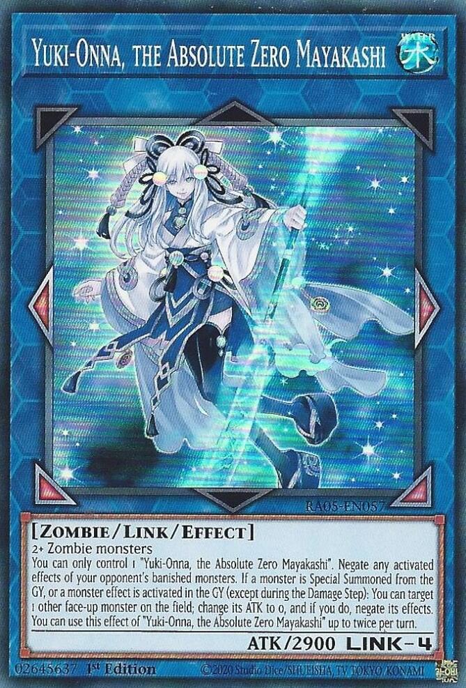 Yuki-Onna, the Absolute Zero Mayakashi [RA05-EN057] Super Rare | Total Play