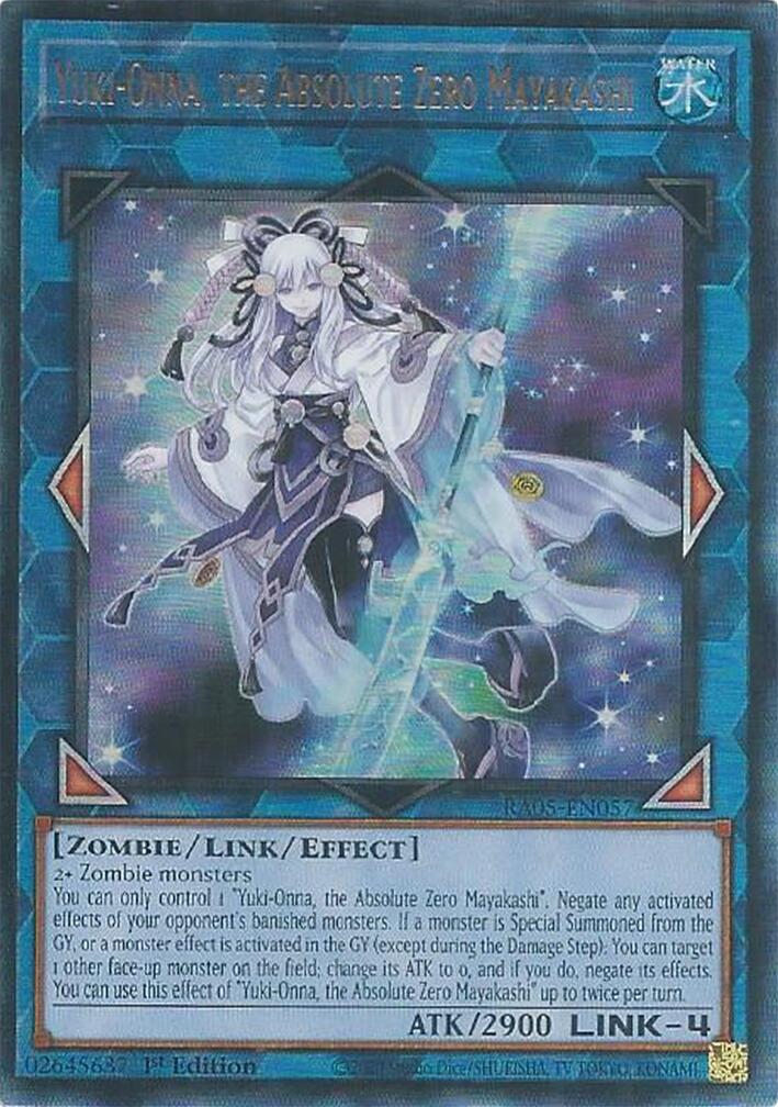 Yuki-Onna, the Absolute Zero Mayakashi (Ultimate Rare) [RA05-EN057] Ultimate Rare | Total Play