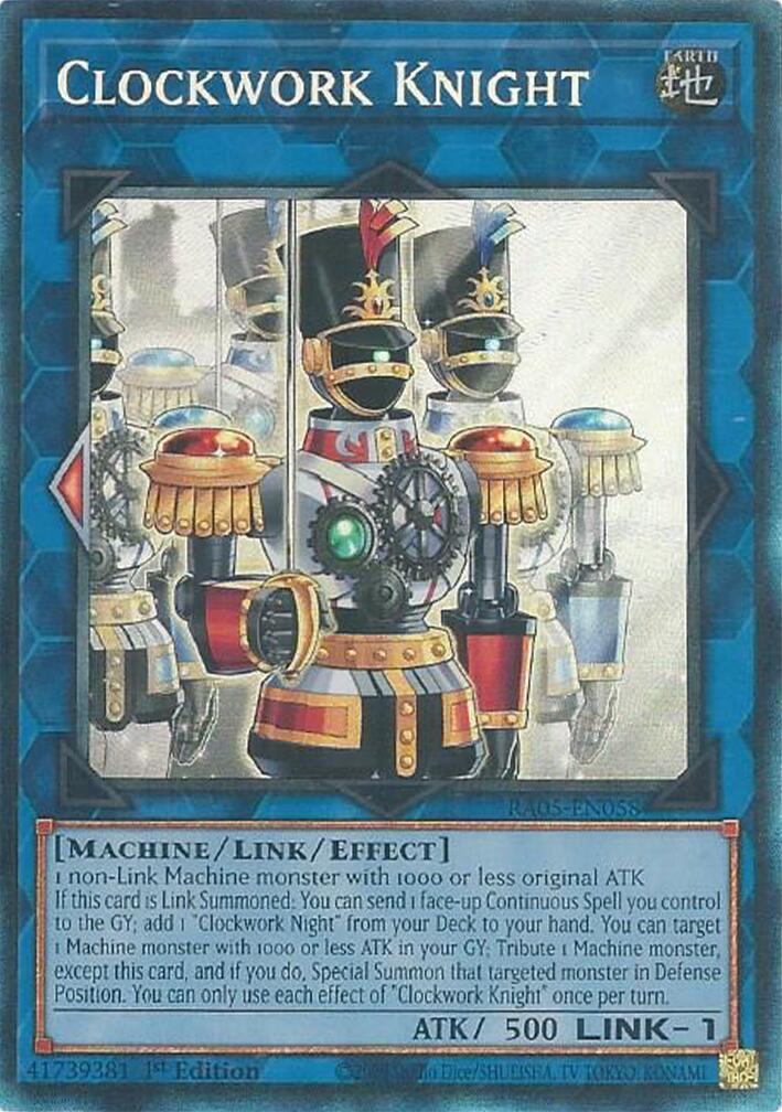 Clockwork Knight (Collector's Rare) [RA05-EN058] Collector's Rare | Total Play