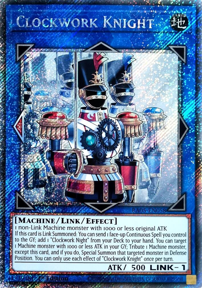 Clockwork Knight (Platinum Secret Rare) [RA05-EN058] Platinum Secret Rare | Total Play