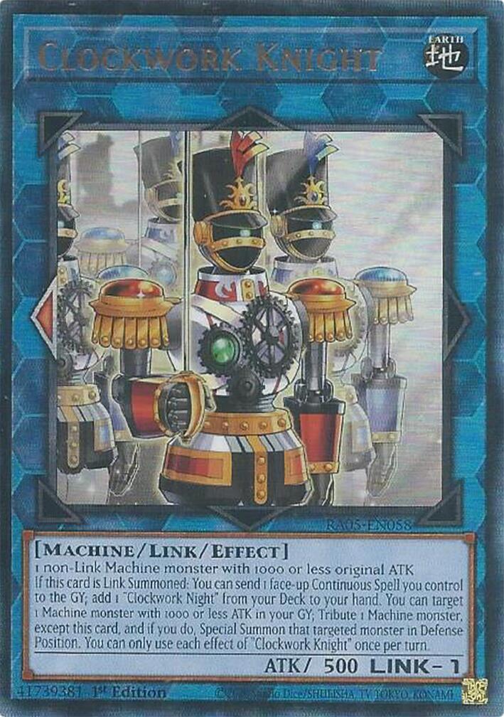 Clockwork Knight (Ultimate Rare) [RA05-EN058] Ultimate Rare | Total Play
