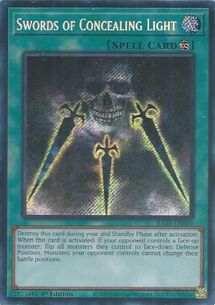Swords of Concealing Light (Secret Rare) [RA05-EN059] Secret Rare | Total Play