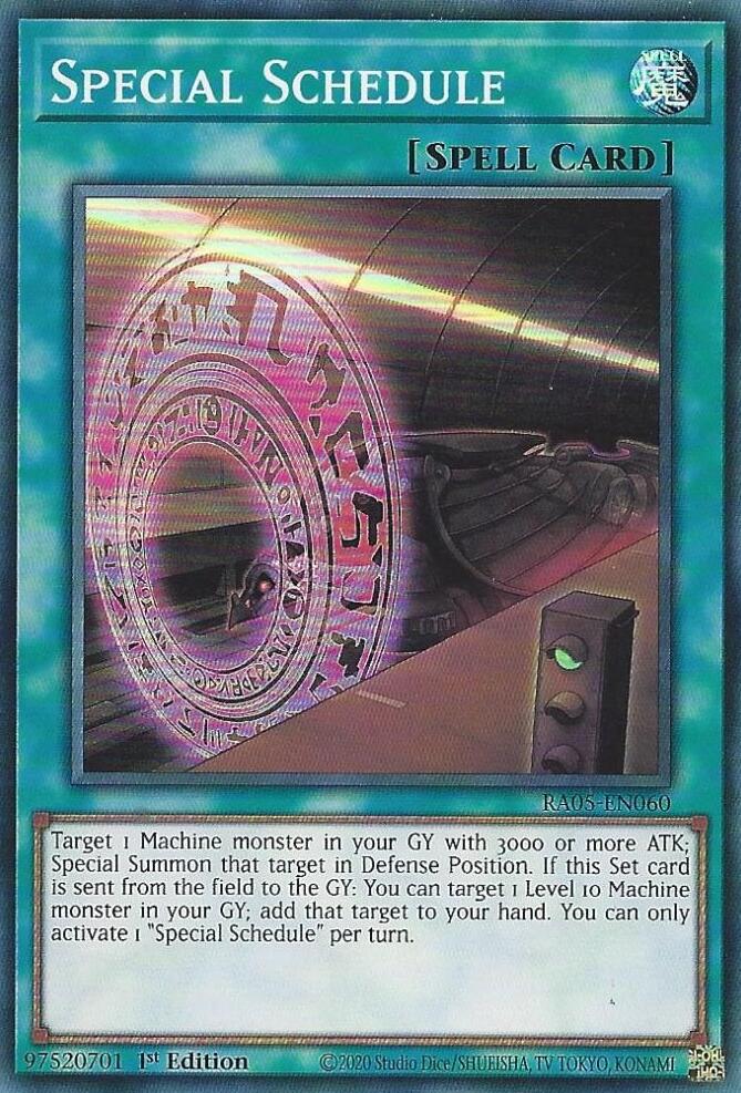 Special Schedule [RA05-EN060] Super Rare | Total Play