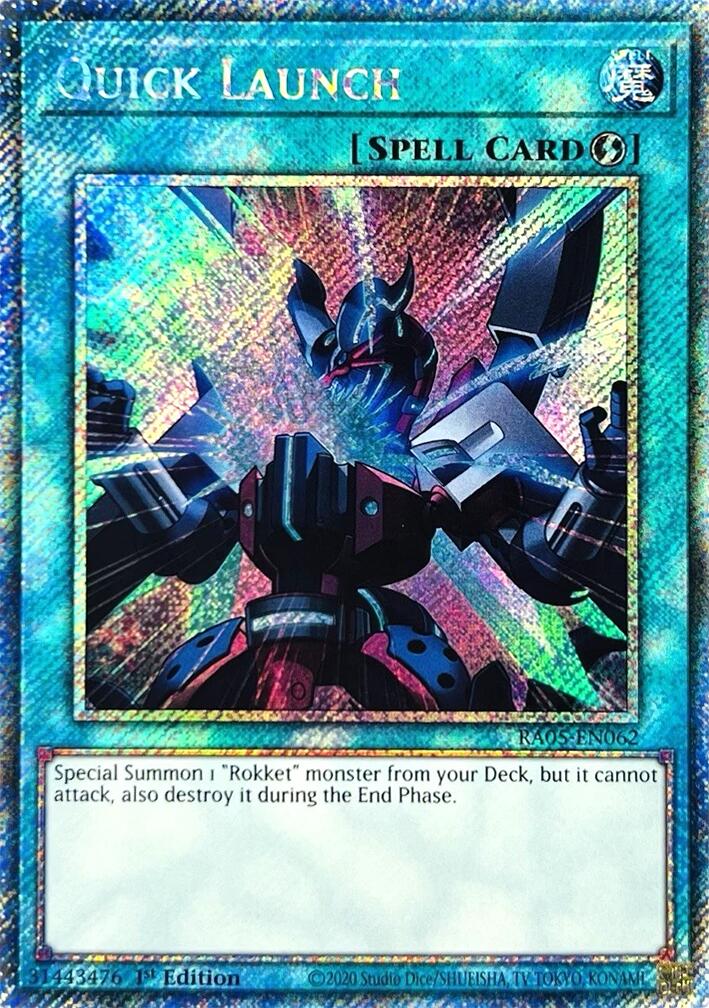 Quick Launch (Platinum Secret Rare) [RA05-EN062] Platinum Secret Rare | Total Play