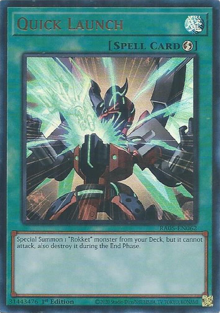 Quick Launch (Ultra Rare) [RA05-EN062] Ultra Rare | Total Play