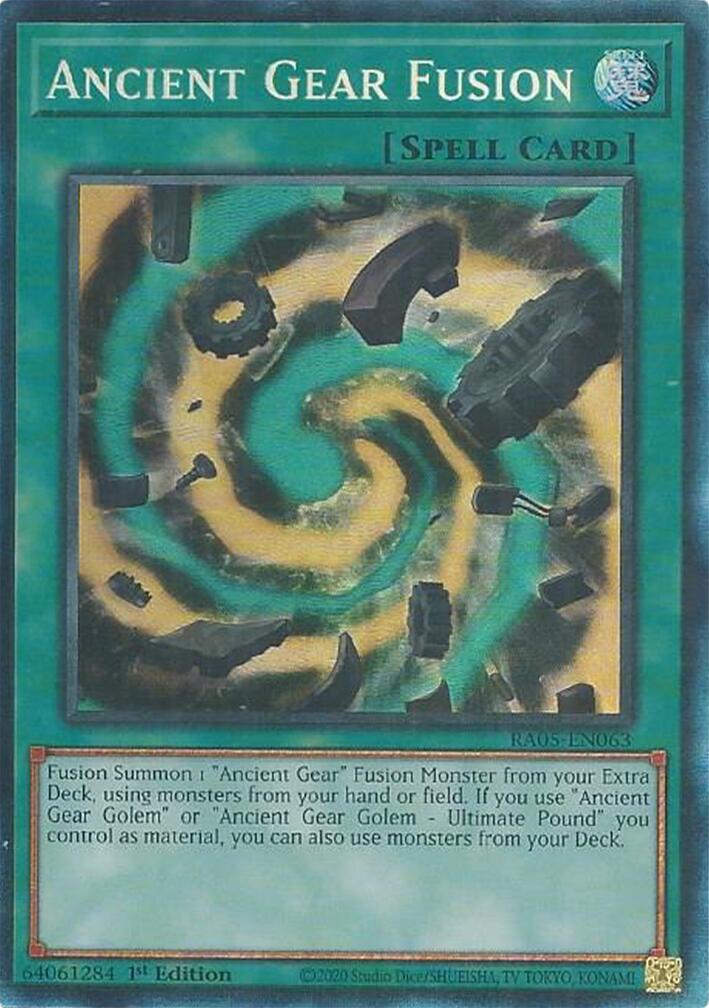 Ancient Gear Fusion (Collector's Rare) [RA05-EN063] Collector's Rare | Total Play