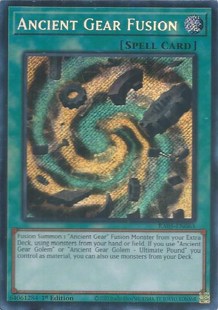 Ancient Gear Fusion (Secret Rare) [RA05-EN063] Secret Rare | Total Play