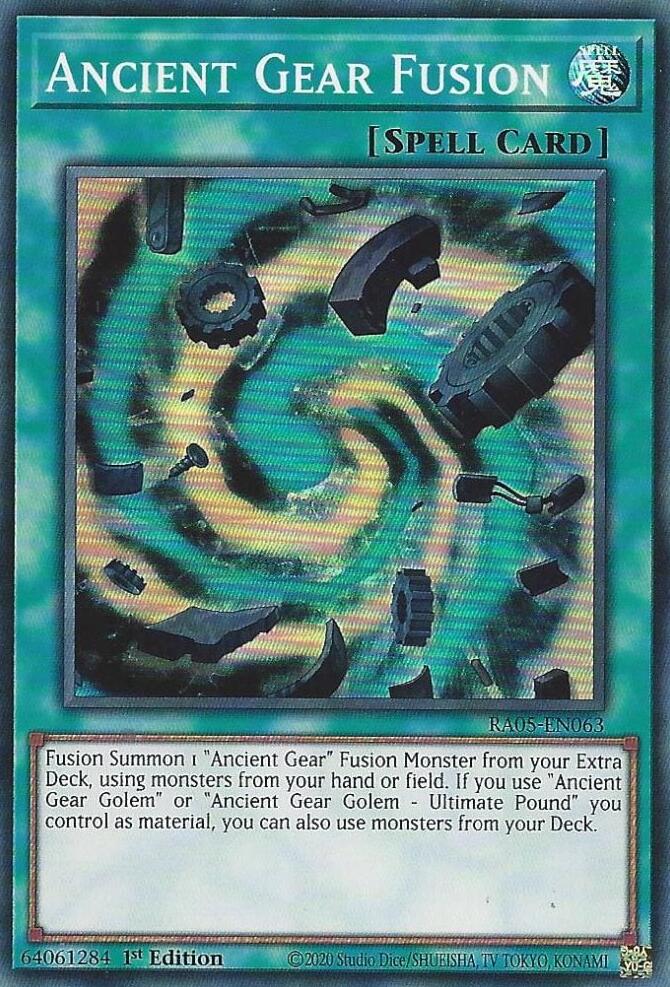 Ancient Gear Fusion [RA05-EN063] Super Rare | Total Play